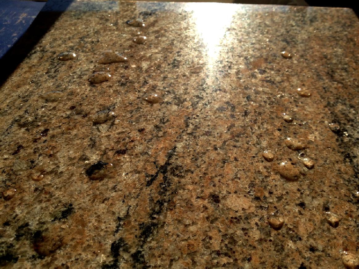 Invisi Guard on granite